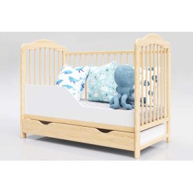 Baby cot Alek with removable partitions - natural, Pietrus