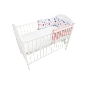 Protective mantinel 180 for cot Fox - pink, Ankras