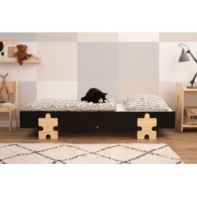 Universal Puzzle bed - black, SMARTWOOD