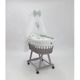 Wicker bed with equipment for a baby - Hedgehog, Ourbaby