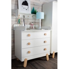 Ida chest of drawers with changing attachment, Pinio