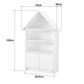 Domeček Sofie bookcase - white, BabyBoo
