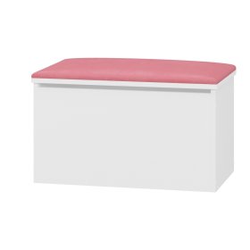 Wooden toy chest LULU - pink, BabyBoo
