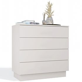 AMBER 4S Dresser Cabinet 4 Drawers for Bedroom Living Room CASHMERE Beige