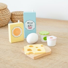 Wooden food - cutting - American breakfast, Ourbaby