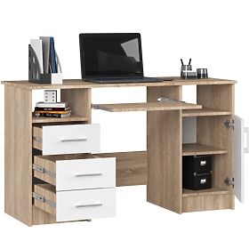 ANA PK Desk Oak Sonoma / White