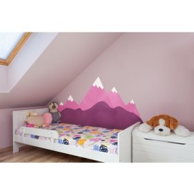Foam protection for the wall behind the bed Mountains - pink, VYLEN