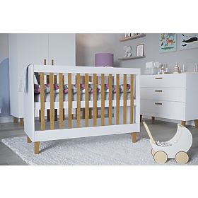 Children's Cot KUBI 120 x 60 cm - White