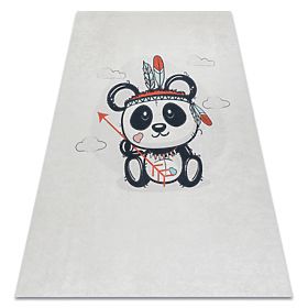 BAMBINO 1129 Panda Washable Anti-Slip Rug for Children - Cream, F.H.Kabis