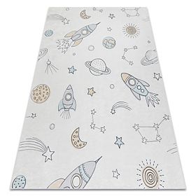 BAMBINO 1278 Washing Mat Space Rocket for Kids Anti-Slip - Cream, F.H.Kabis