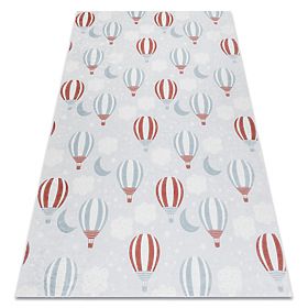 BAMBINO 1349 Washing Mat Balloons, Clouds for Children Anti-Slip - Grey, F.H.Kabis