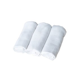 Bamboo diapers Matějovský white - 3 pcs, Matějovský