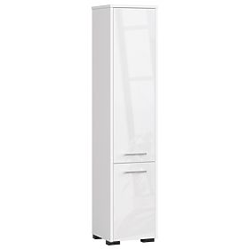 BATHROOM CABINET FIN COLUMN 30 2D 140cm WHITE GLOSS