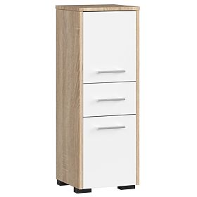 BATHROOM CABINET FIN COLUMN 30 2D 1SZ 85cm PK OAK SONOMA / WHITE