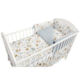 Bed linen Forest animals - gray