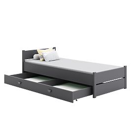 Bed MARCEL 200x90 Grey with Drawer