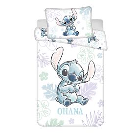 Bedding Set Lilo and Stitch 'Ohana White' Baby 100x135 cm + 40x60 cm