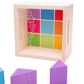 Bigjigs Baby First Wooden Blocks Set of 17 Pieces