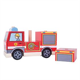 Bigjigs Baby Stacking Fire Truck, Bigjigs Toys