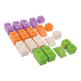 Bigjigs Baby Wooden Connector Blocks Basic Set, Bigjigs Toys