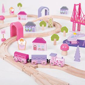 Bigjigs Rail Big wooden princess train track