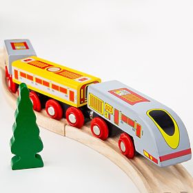 Bigjigs Rail Eurostar Express + 3 tracks