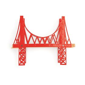 Bigjigs Rail Wooden train track with country road 80 parts