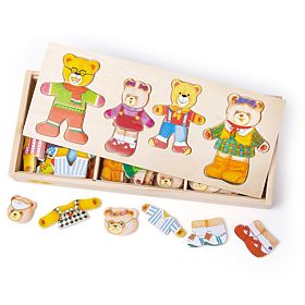 Bigjigs Toys Bear Family Dress Up Puzzle
