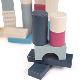 Bigjigs Toys Bucket with 50 Blocks