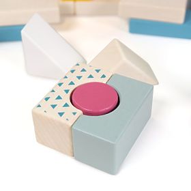 Bigjigs Toys Bucket with 50 Blocks