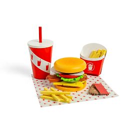 Bigjigs Toys Burger and Fries Set, Bigjigs Toys