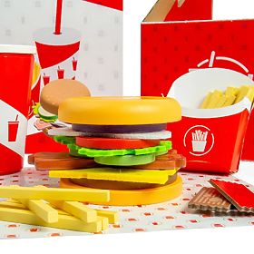 Bigjigs Toys Burger and Fries Set