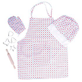 Bigjigs Toys Chef Set with Polka Dot Apron