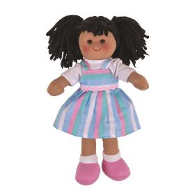 Bigjigs Toys Fabric Doll Kira 28 cm, Bigjigs Toys