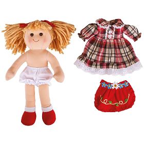 Bigjigs Toys Fabric Doll Mandie 34 cm