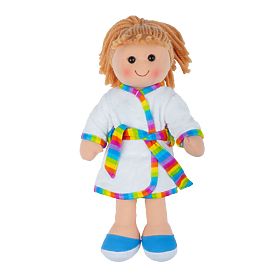 Bigjigs Toys Fabric Doll Michelle 34 cm, Bigjigs Toys