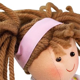 Bigjigs Toys Fabric Doll Rose 28 cm, Bigjigs Toys