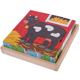 Bigjigs Toys Picture Blocks Farm, Bigjigs Toys