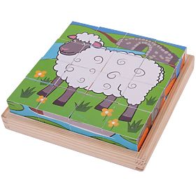 Bigjigs Toys Picture Blocks Farm