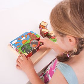 Bigjigs Toys Picture Blocks Farm