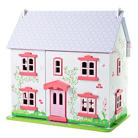 Bigjigs Toys Pink Dollhouse