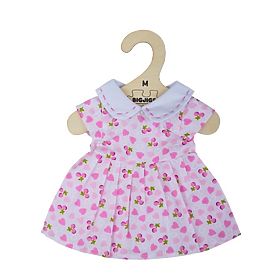 Bigjigs Toys Pink Dress with Hearts for 34 cm Doll