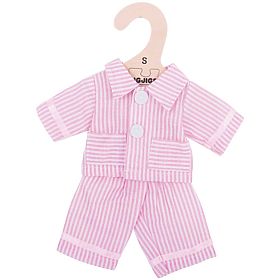Bigjigs Toys Pink Pajamas for Doll 28 cm, Bigjigs Toys