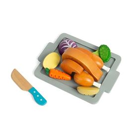 Bigjigs Toys Roast Chicken with Vegetables Set