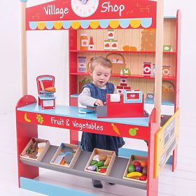 Bigjigs Toys Village Children's Shop