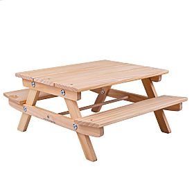 Bigjigs Toys Wooden Picnic Bench for Dolls