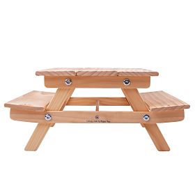 Bigjigs Toys Wooden Picnic Bench for Dolls