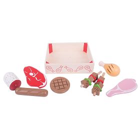 Bigjigs Toys Wooden sausages in a box