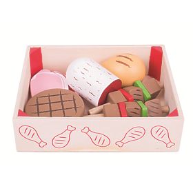 Bigjigs Toys Wooden sausages in a box