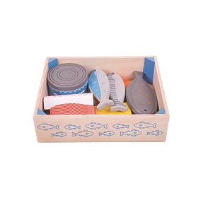 Bigjigs Toys Wooden Seafood in a Box, Bigjigs Toys